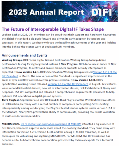 DIFI Consortium – 2025 Year in Review Annual Report – DIFI Consortium